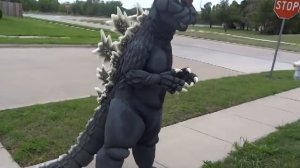Godzilla suit finished