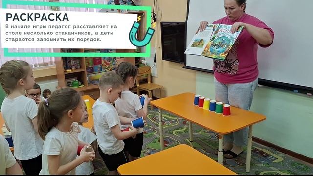 НейроИгра Раскраска игры со стаканчиками