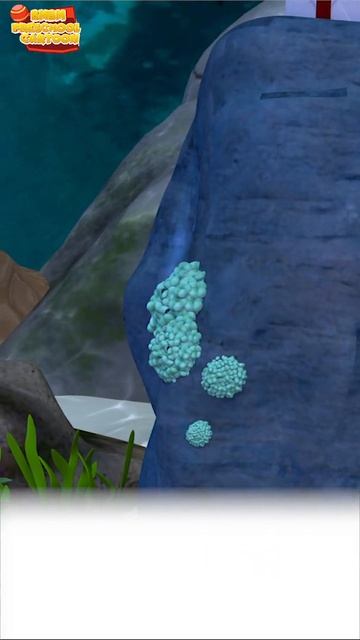 Пять Маленьких Акул 🦈🎶 - Детские песни - Bmbm мультфильм - дошкольник #shorts #nurseryrhymes #kids