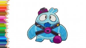 Как нарисовать Скуика из Бравл Старс 🙂