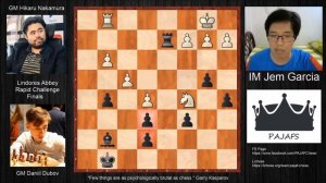 NAKAMURA BUMULAGTA SA DRAGON NI DUBOV | Lindorey Abbey Chess Finals | Endgame Lesson