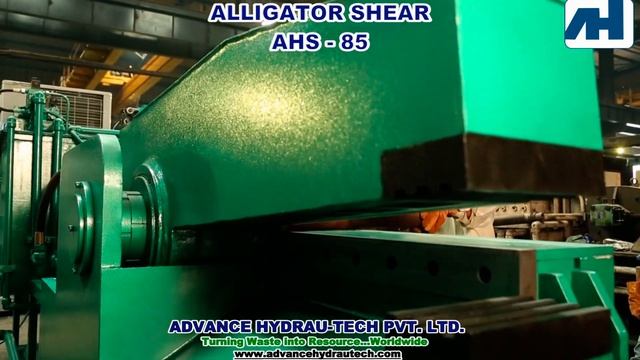 Shearing Machine - Alligator Shear AHS - 85 for TMT Bar, Round, Bar, Channel, Light Metal Scrap