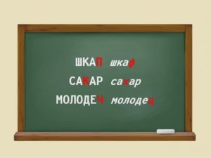 Коми грамматика - ФХЦЩ в словах