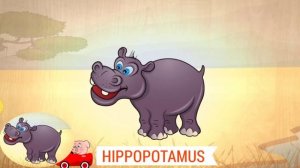 Funny Animal Puzzles for Kids | Stork and Hipopotamus