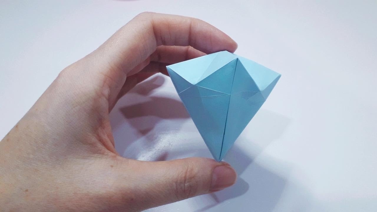 Бриллиант из бумаги | Как сделать бриллиант из бумаги | Оригами бриллиант | смотреть онлайн