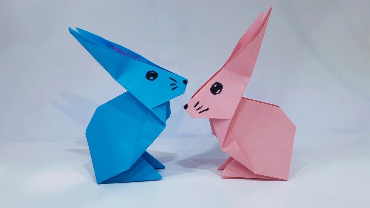 Заяц кролик из бумаги. Оригами кролик. Easy Origami Rabbit - How toMake Rabbit Step by Step