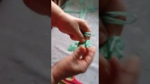 Салфетка под горячее с пакетов.