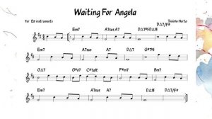 Waiting For Angela (Horta) Backing track   score for Eb alto instruments(720P_HD)