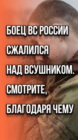 Боец ВС России пощадил боевика ВСУ. Смотрите это видео и пишите в комментариях, как бы поступили вы