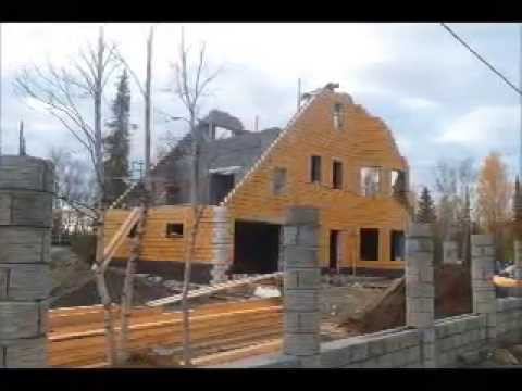 Строительство дома из блоков Теплостен, 2012 г. Мурманск