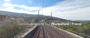🚄 4К UltraWide ➤ Электричка из Женевы (Швейцария) в Бельгард (Франция) !