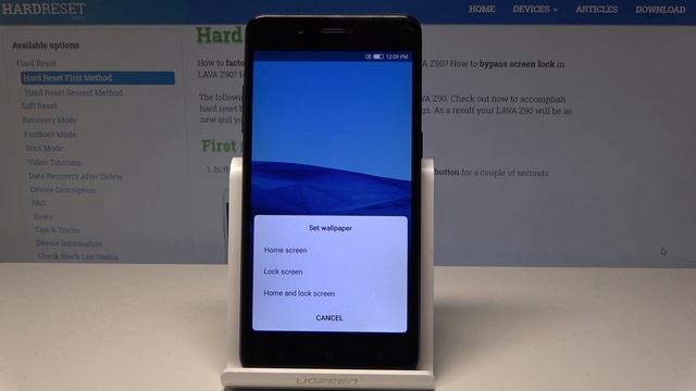 LAVA Z90 CHANGE WALLPAPER / Set Up Home Screen Wallpaper смотреть онлайн
