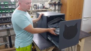 Тумба для кошачьего лотка PiPiCat House Door White #тумбадлялотка #тумбадлякошачьеголотка