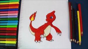 Как нарисовать Чармелеона (Pokemon GO)