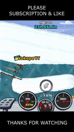 🤩 Three YouTubers - One Winner 🤩 (Snow Cave) - Hill Climb Racing 2 #shorts #hcr2