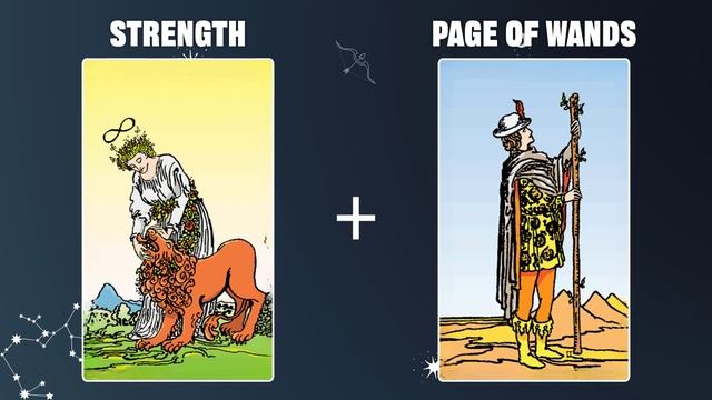 Strength & Page of Wands 💡TAROT CARD COMBINATION AND MEANING