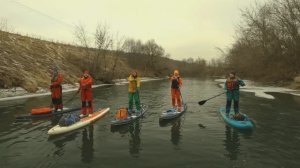 Февральская прогулка на SUP от Берхино вниз по Осетру