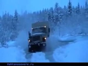 Такие дороги на Колыме. Едем по зимнику #КАМАЗ