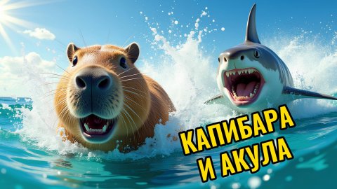 КАПИБАРА И АКУЛА