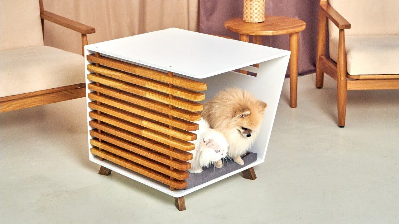 Тумба-домик White Future Wood.#teddyroom #длякошек #домикдлясобаки #лежанкадлясобаки #домикдлясобаки