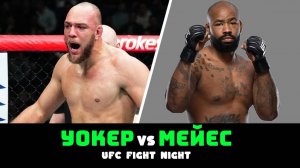 ПРОГНОЗ НА БОЙ ВАЛЬТЕР УОКЕР VS ДОН ТЕЙЛ МЕЙЕС НА UFC FIGHT NIGHT / ПРОГНОЗЫ НА ТУРНИР ЮФС