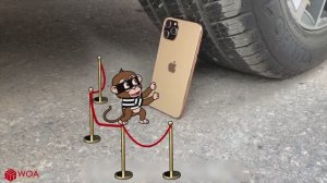 Детская анимация машина давит айфон, арбузы и др.