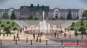 3D визуализация. Проект пешеходного цветомузыкального фонтана для набережной Екатеринбурга №151