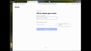 Регистрация на доске MIRO