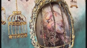 Мастер-класс 🌺🐦Настенное панно "Золотая клетка".  Декупаж. Объемный декор.