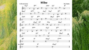 Willow (Steve Swallow) Backing track   score for Eb alto instruments(360P)