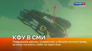 Подводные дроны, созданные учёными полуострова, успели показать себя на практике