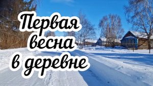 Первая весна в деревне  Готовлюсь, строю планы