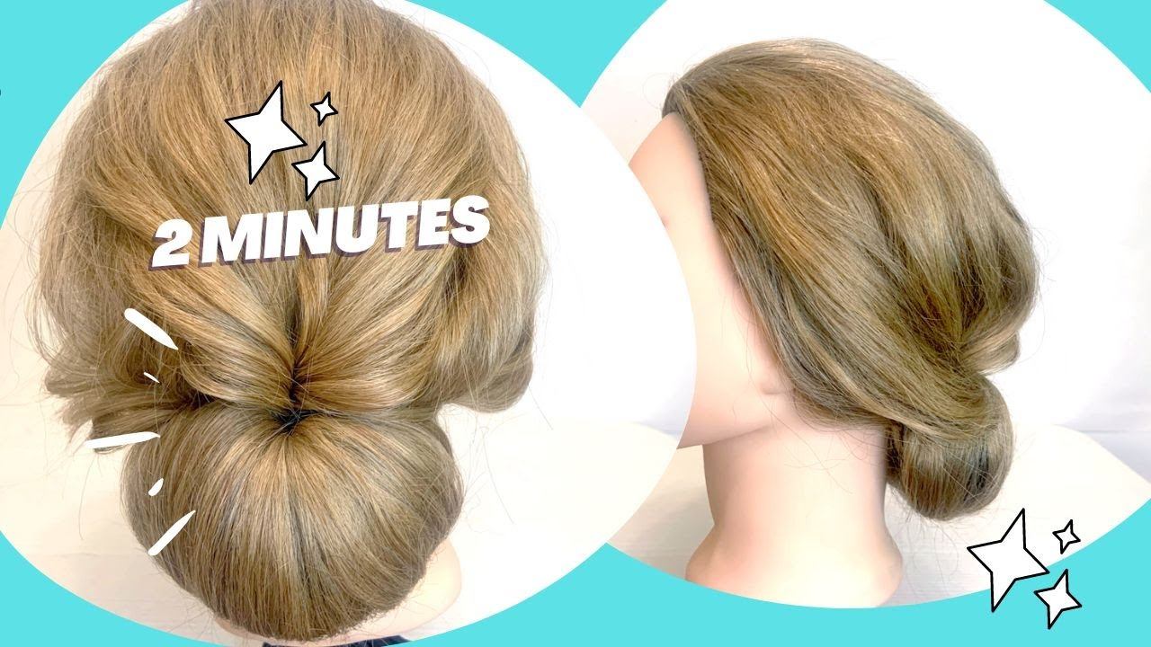 Объемная вечерня прическа из резинок.Пошагово!Fast Volumetric Vespers hairdo. Step by step!