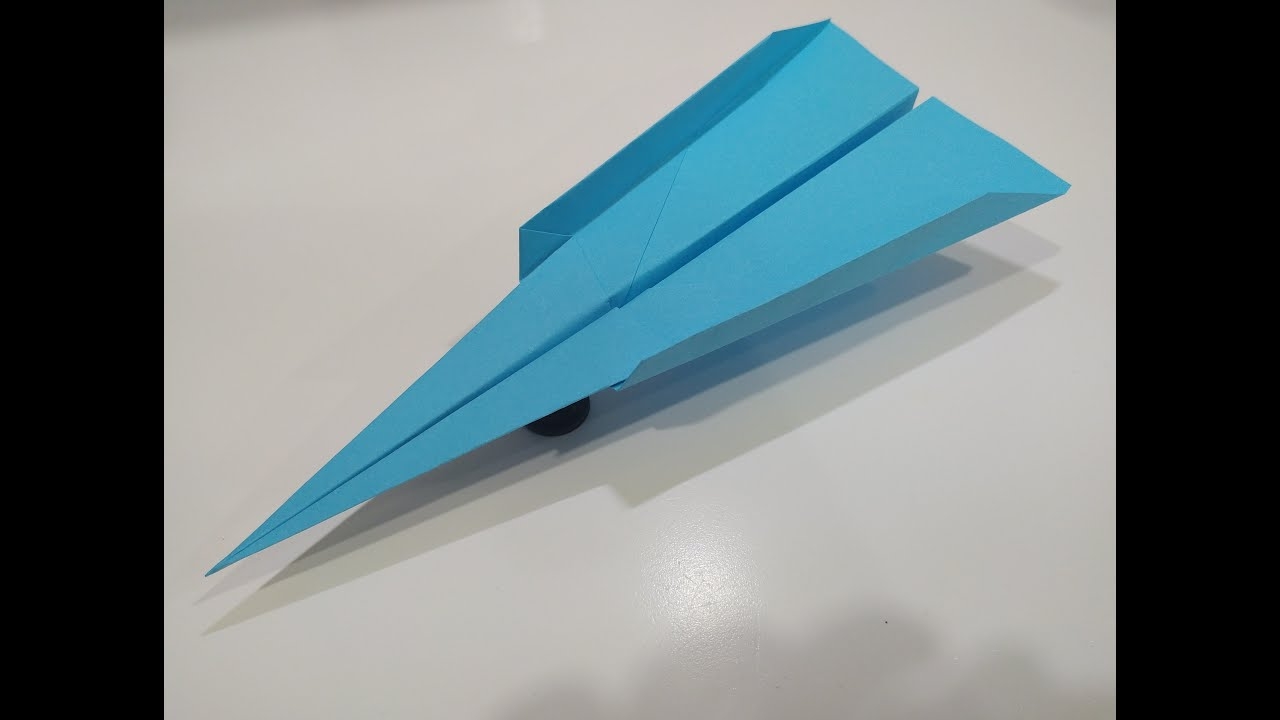 Как сделать самолет из бумаги который далеко и долго летает. Оригами. смотреть онлайн