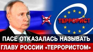 ПАСЕ отказалась называть главу России «террористом»