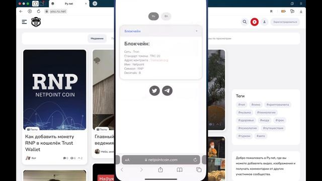 Как добавить монету RNP в кошелёк Trust Wallet смотреть онлайн