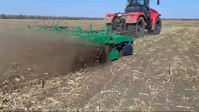 Лущильник дисковый ЛД Mustang на гибкой стойке смотреть онлайн