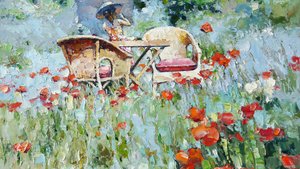 Among Flowers. Paintings by Alexi Zaitsev