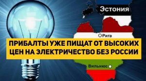 ПРИБАЛТЫ УЖЕ ПИЩАТ ОТ ВЫСОКИХ ЦЕН НА ЭЛЕКТРИЧЕСТВО БЕЗ РОССИИ