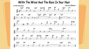 With the Wind And The Rain In Your Hair Backing track score for Eb alto instruments_270p_360p