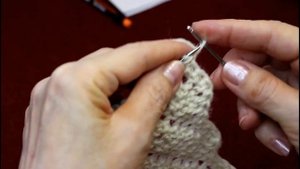 Вязание платка с каймой без швов ( начинаем с трех петель, заканчиваем одной петлей)