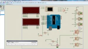 эмуляция в протеус, ардуина, реле, lcd, мотор