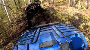 Месим грязь на торфяной дороге!