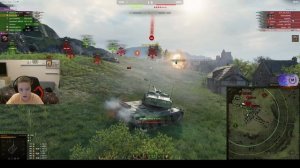 |Мир Танков| Битва Блогеров|Моё первое видео с вебкой!!|