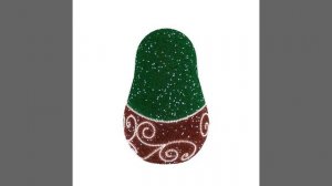 Световая матрешка в мишуре