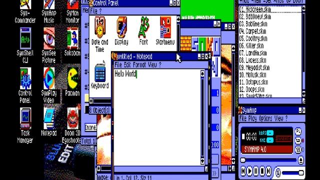 SymbOS Operating System (2024) ZX Spectrum Next