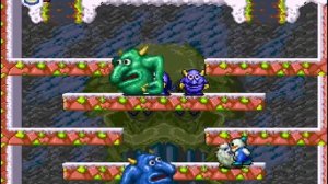 Snow Bros Game Floor 40 Snow Bros vs Boss