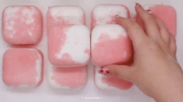 ASMR CRUMBLE // SOFT BROWN REFORMS + WET PINK BLOCKS // BAKING SODA CRUSH