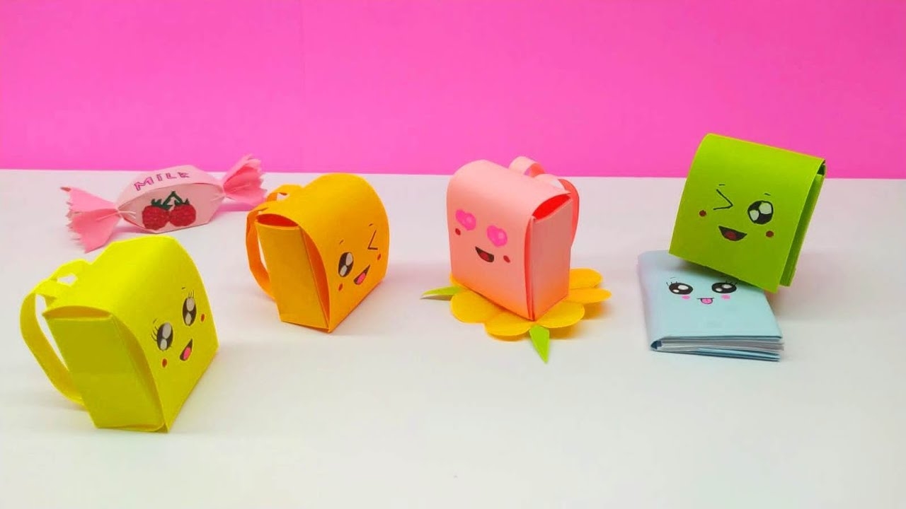 Рюкзак из бумаги | Оригами | Портфель из бумаги. смотреть онлайн