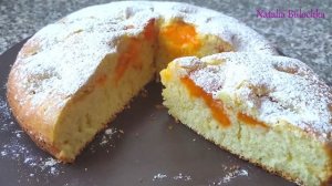 Сливочный пирог с абрикосами